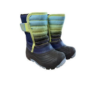 Winter Snow Boots Boys Size 12 Winter Waterproof Hook & Loop Fasten Shoes